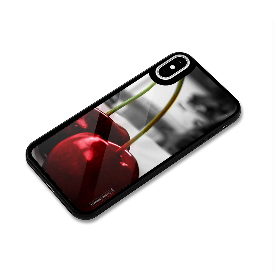 Cherry Photography Glass Back Case for iPhone XS