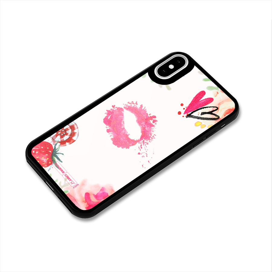 Chirpy Glass Back Case for iPhone XS