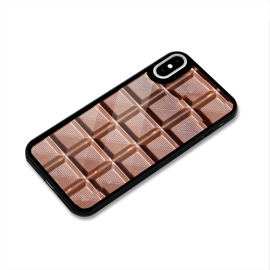 Chocolate Tiles Glass Back Case for iPhone XS