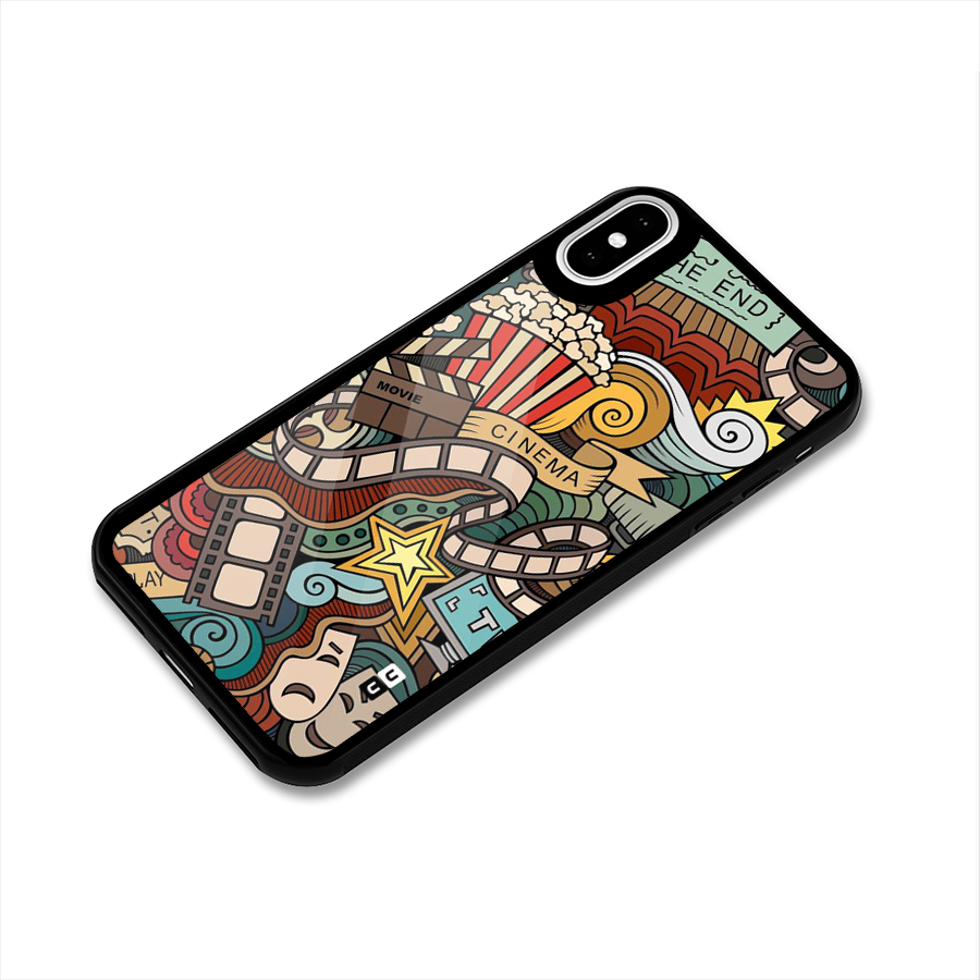 Cinematic Design Glass Back Case for iPhone XS