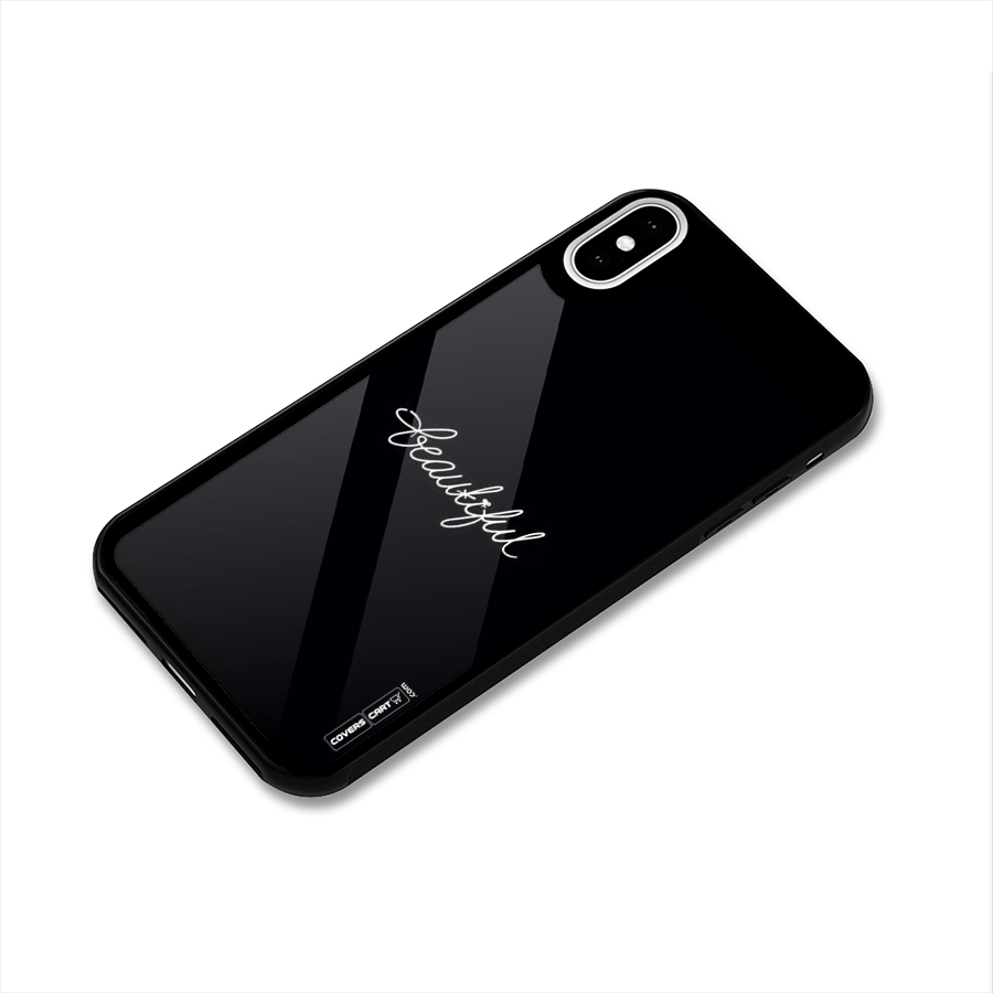 Classic Beautiful Glass Back Case for iPhone XS