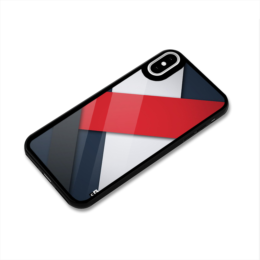 Classic Bold Glass Back Case for iPhone XS