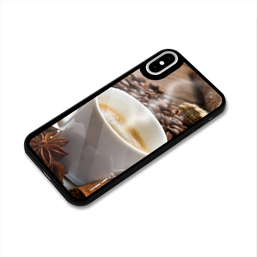 Classic Coffee Beans Glass Back Case for iPhone XS