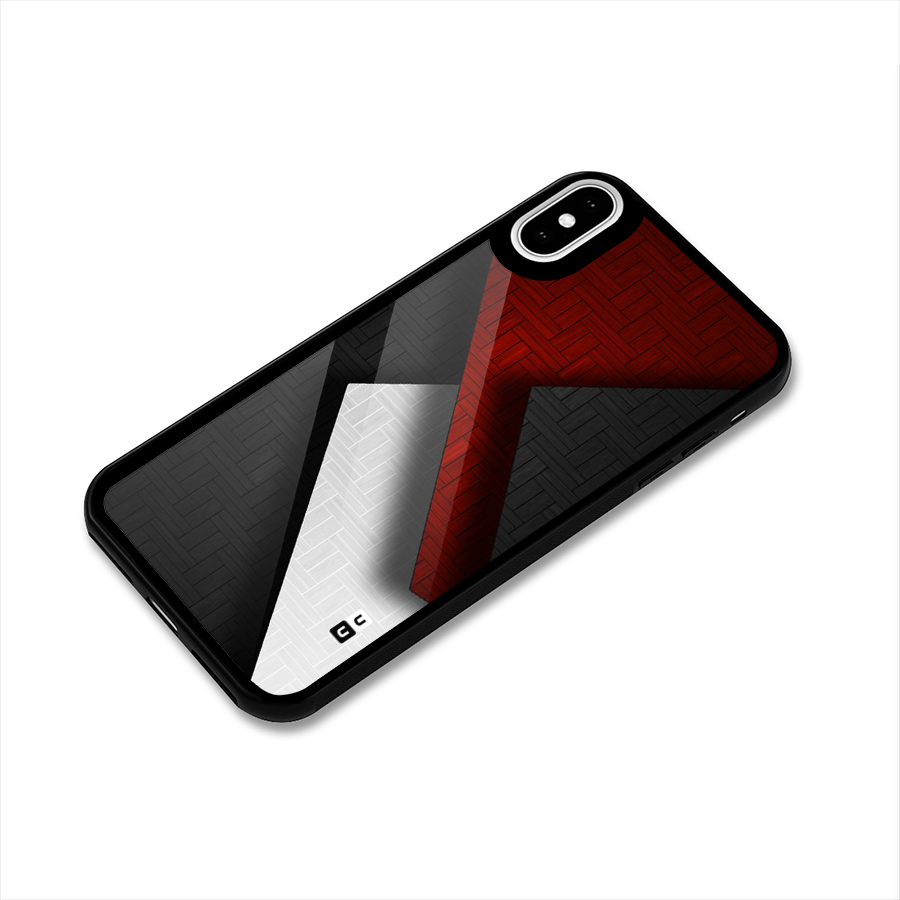 Classic Shades Design Glass Back Case for iPhone XS
