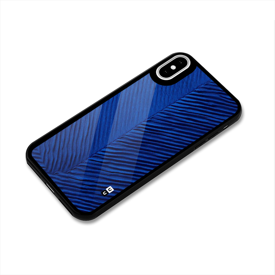 Classy Blues Glass Back Case for iPhone XS