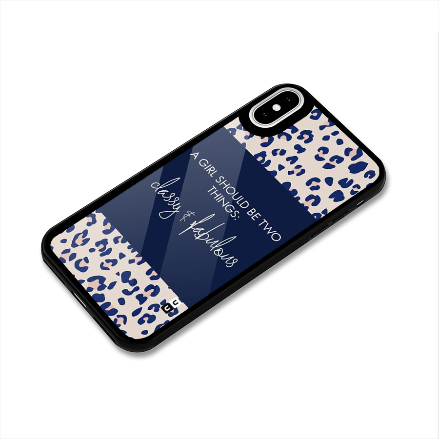 Classy and Fabulous Glass Back Case for iPhone XS