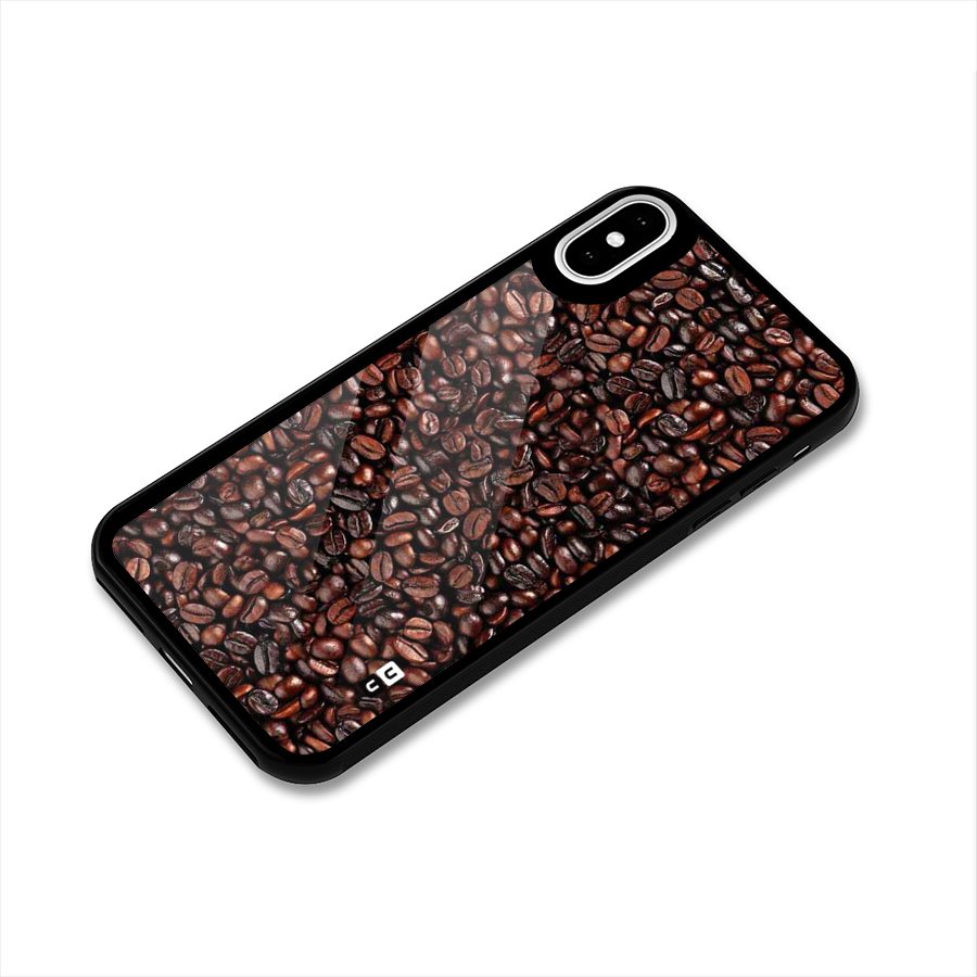 Cocoa Beans Glass Back Case for iPhone XS
