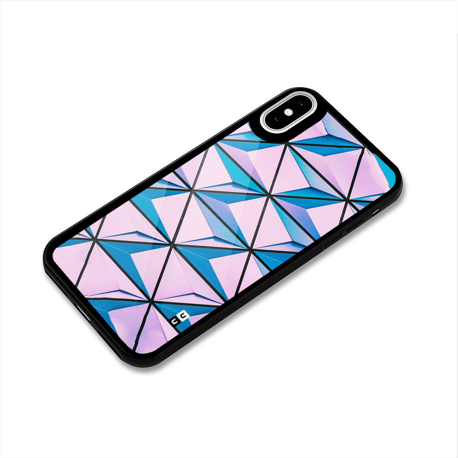 Crystal Abstract Glass Back Case for iPhone XS