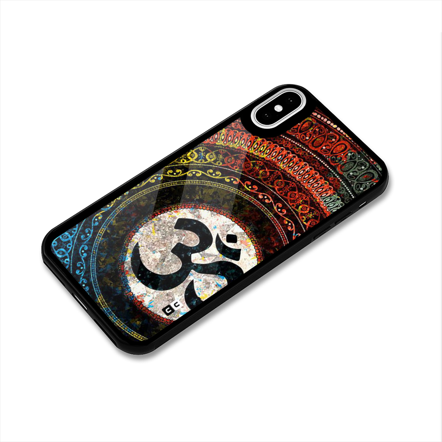 Culture Om Design Glass Back Case for iPhone XS