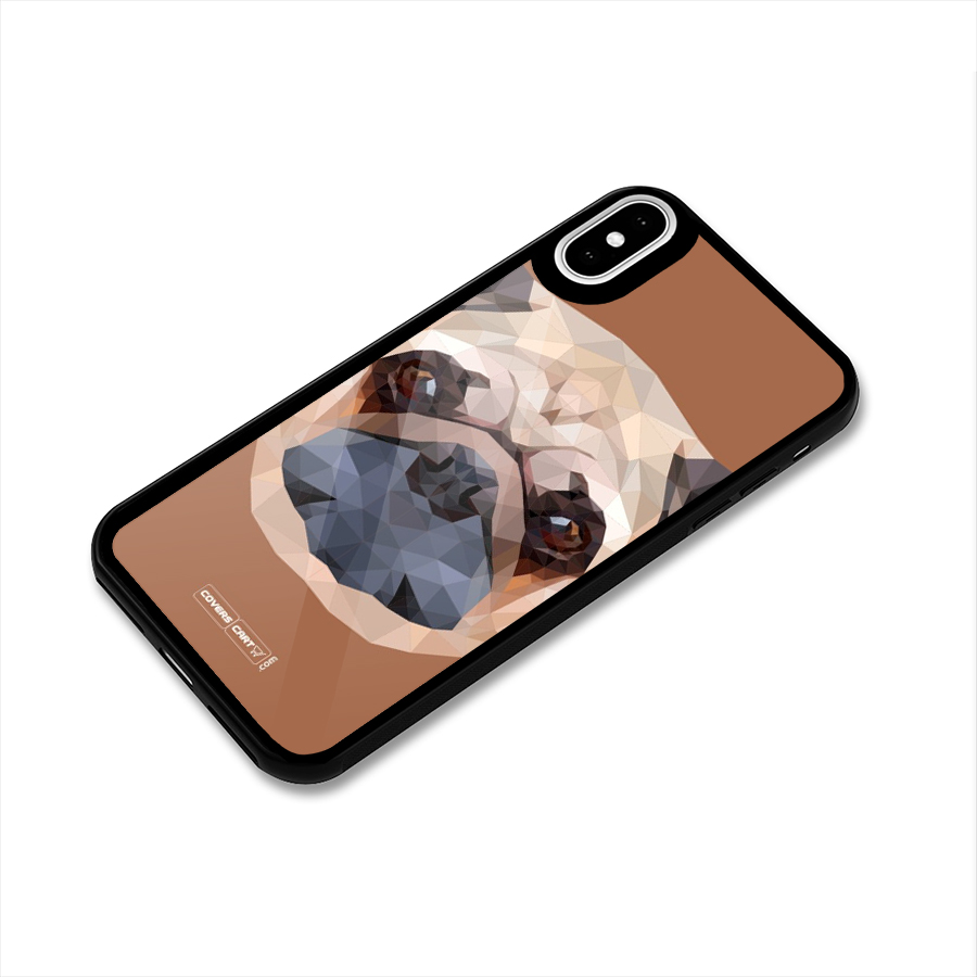 Cute Pug Glass Back Case for iPhone XS