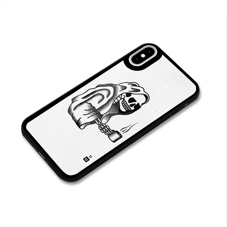Dead But Coffee Glass Back Case for iPhone XS