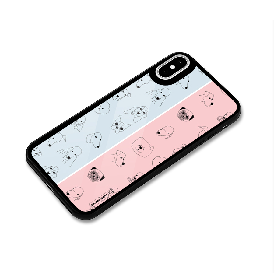 Dog Cat And Cow Glass Back Case for iPhone XS
