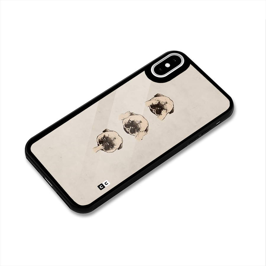 Doggo Moods Glass Back Case for iPhone XS
