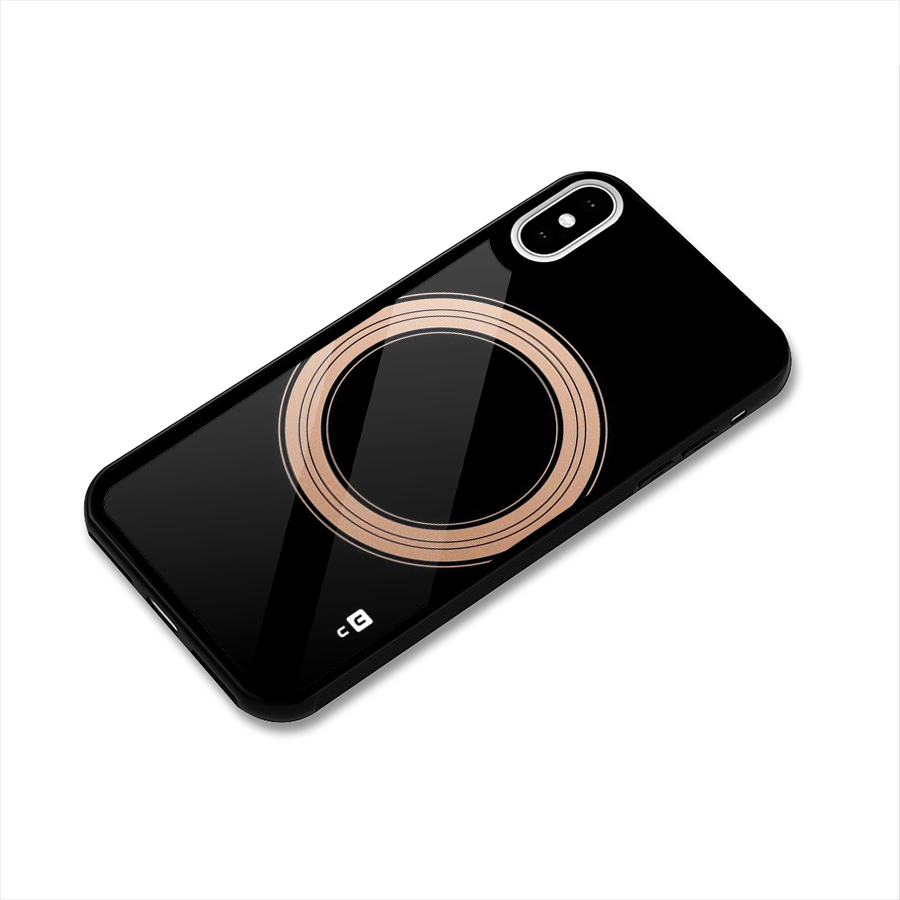 Elite Circle Glass Back Case for iPhone XS