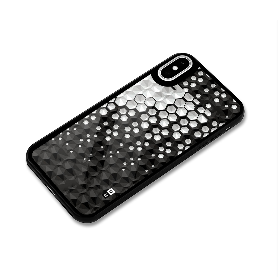 Elite Hexagonal Glass Back Case for iPhone XS