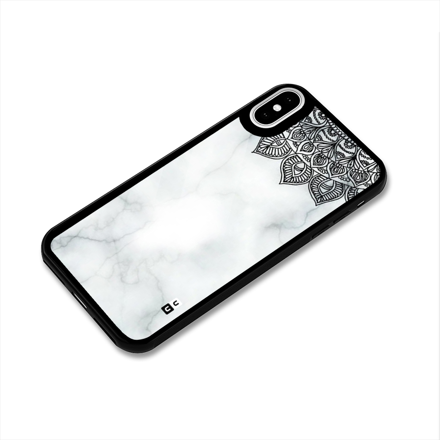 Exotic Marble Pattern Glass Back Case for iPhone XS