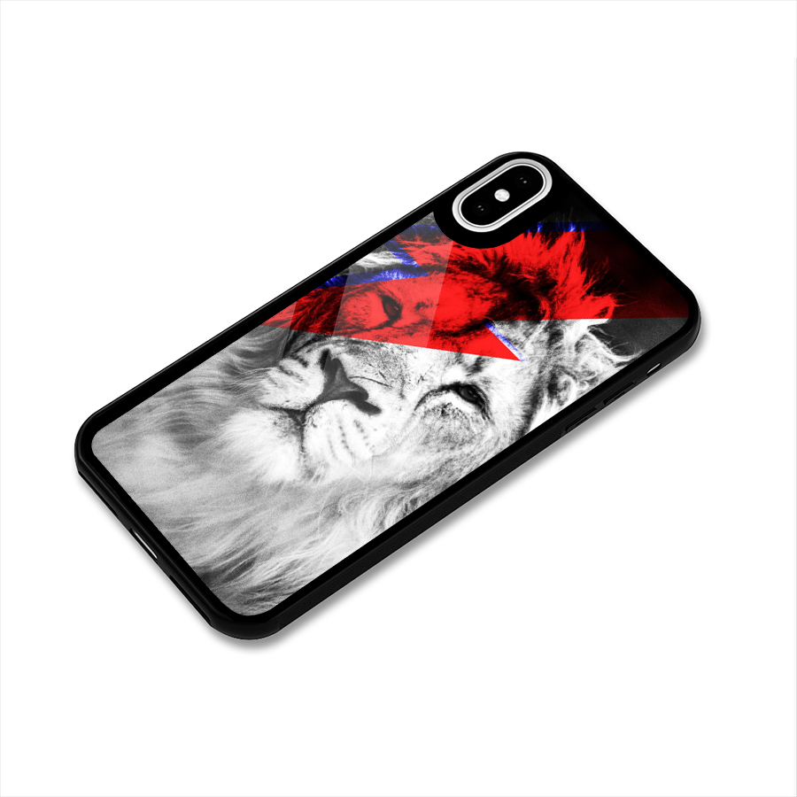 Fearless Lion Glass Back Case for iPhone XS