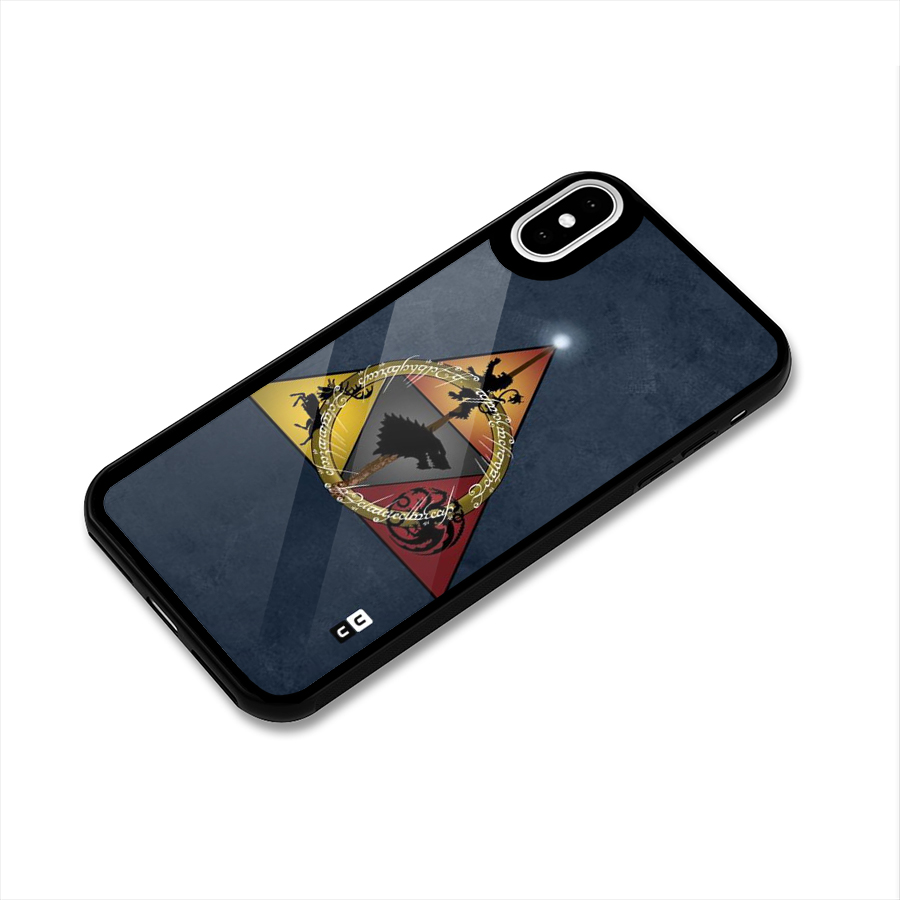 Fight For Crown Glass Back Case for iPhone XS