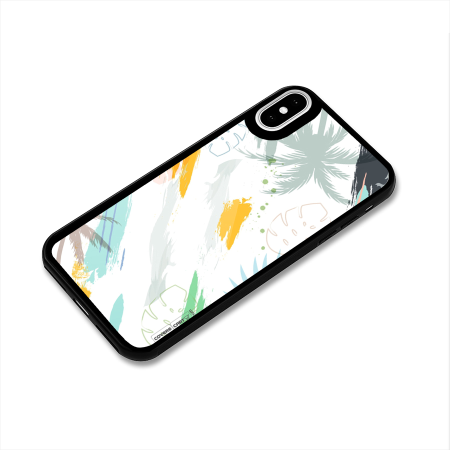 Fresh Colors Splash Glass Back Case for iPhone XS