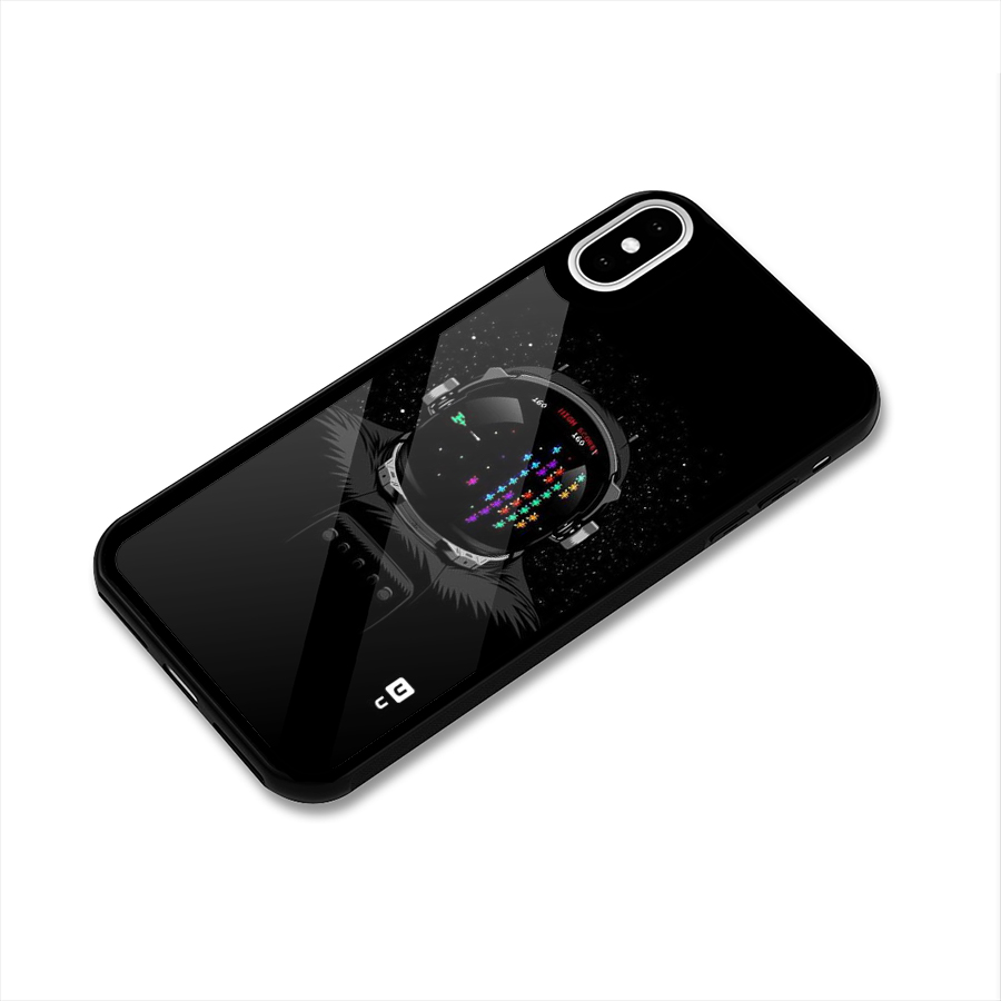 Gamer Head Glass Back Case for iPhone XS