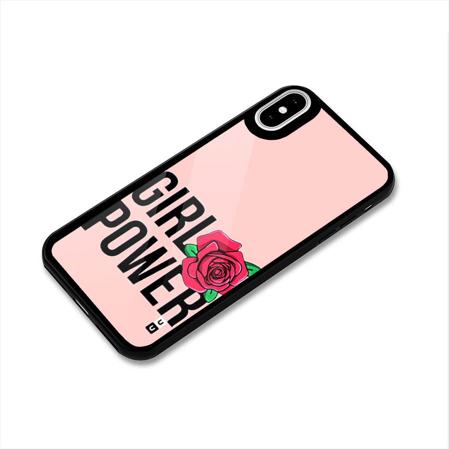 Girl Power Glass Back Case for iPhone XS