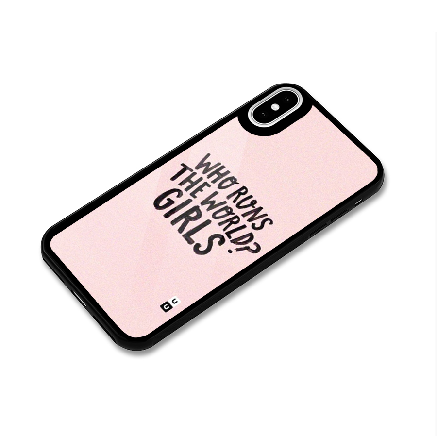 Girls World Glass Back Case for iPhone XS