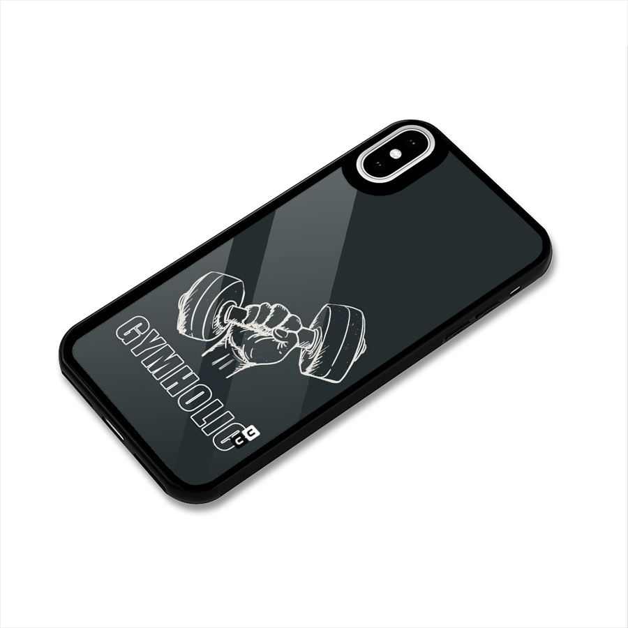 Gymholic Design Glass Back Case for iPhone XS