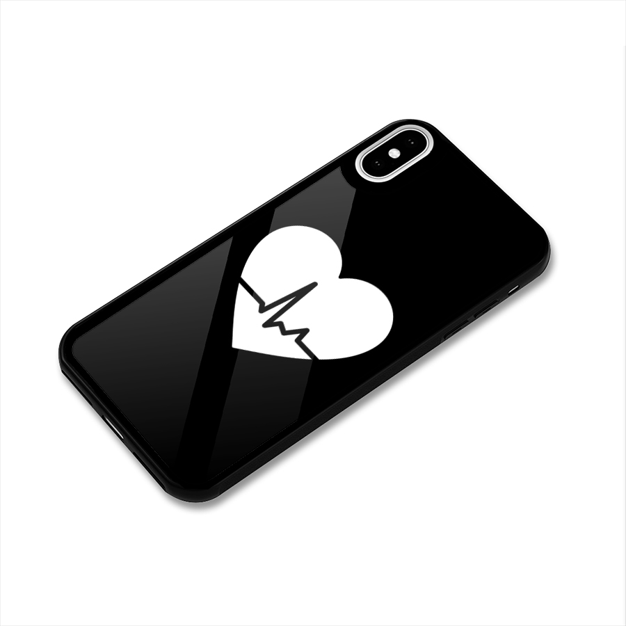 Heart Beat Glass Back Case for iPhone XS
