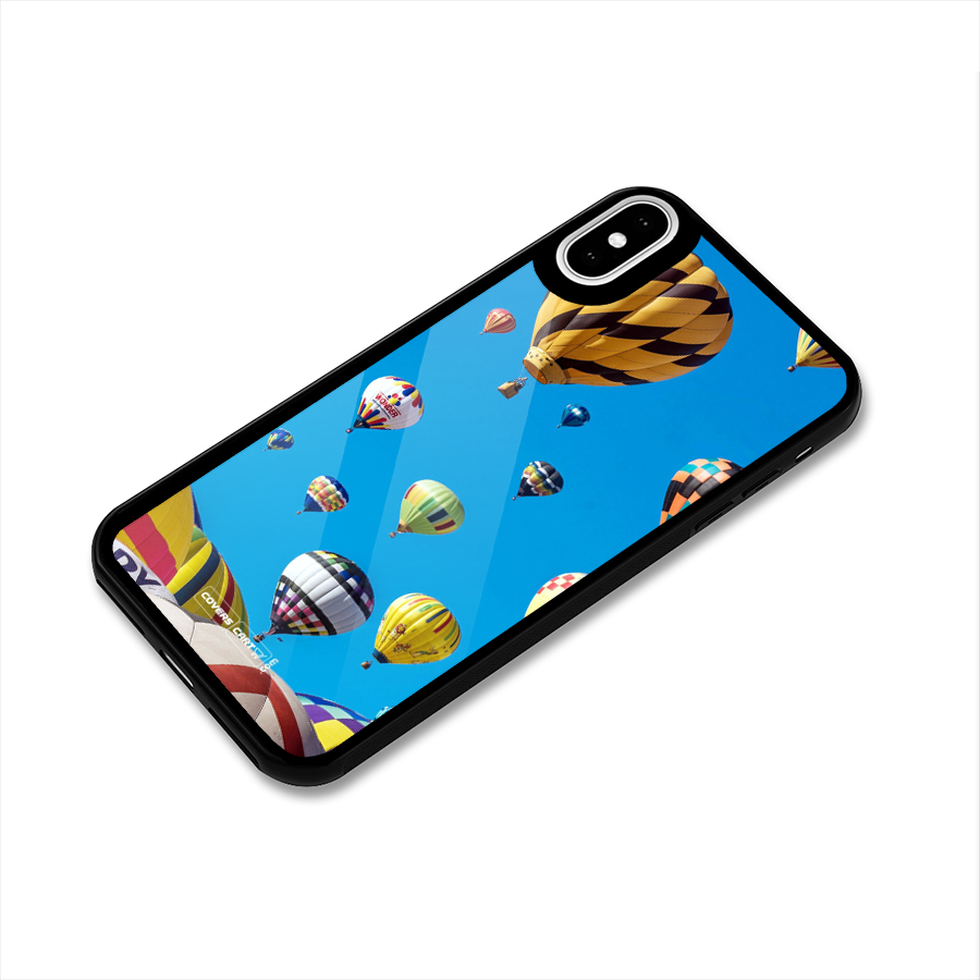 Hot Air Baloons Glass Back Case for iPhone XS