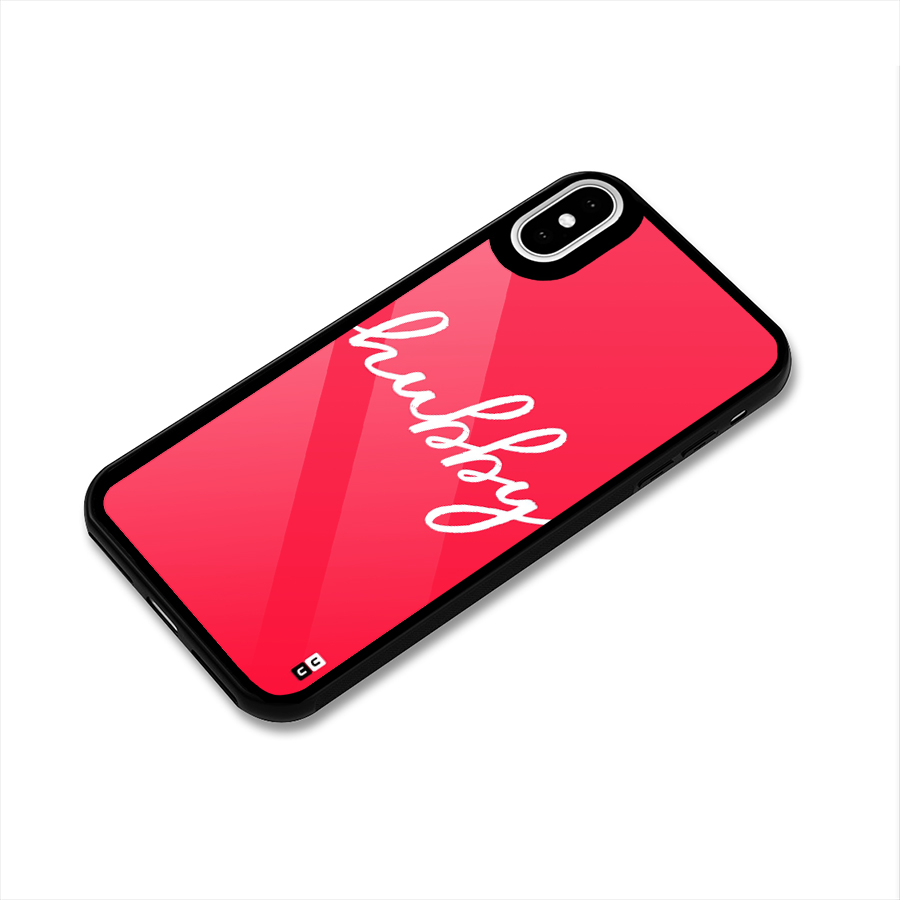 Hubby Glass Back Case for iPhone XS