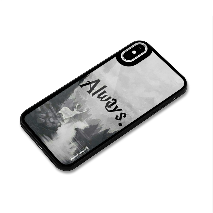 Invisible Deer Glass Back Case for iPhone XS