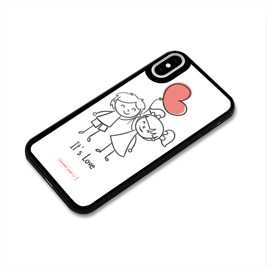 Its Love Glass Back Case for iPhone XS