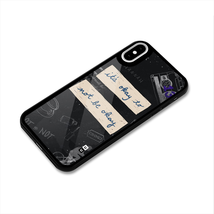 Its Okay Glass Back Case for iPhone XS