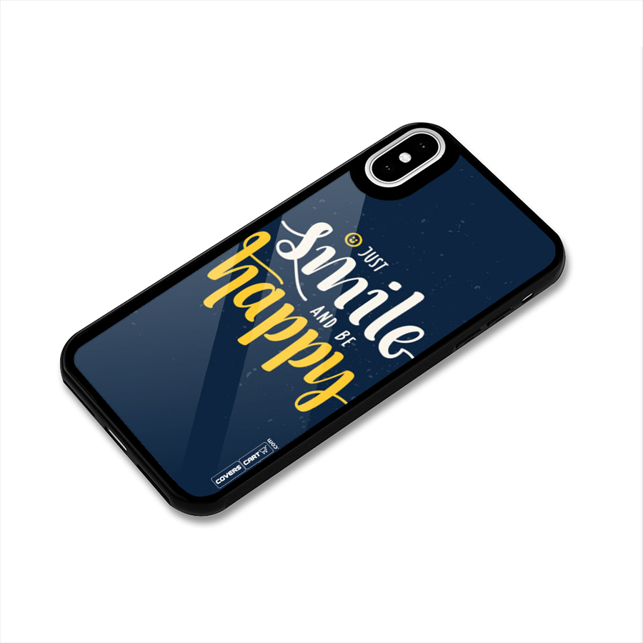 Just Smile Glass Back Case for iPhone XS