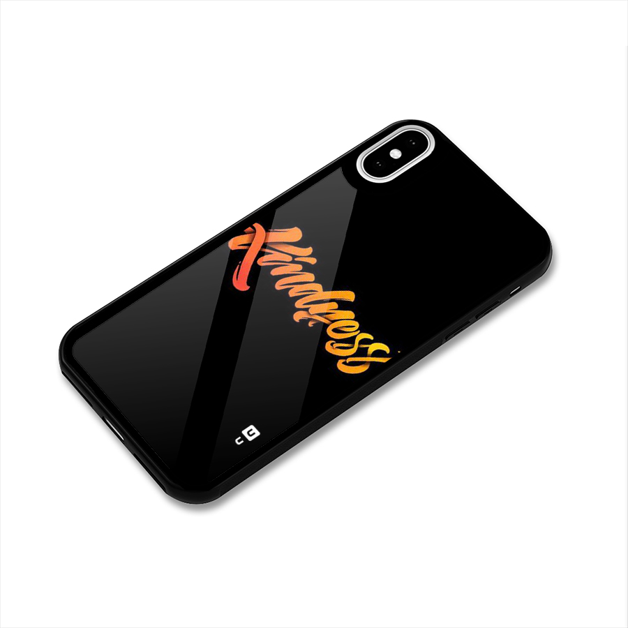 Kindness Glass Back Case for iPhone XS