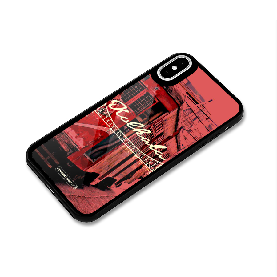 Kolkata Citystyle Glass Back Case for iPhone XS