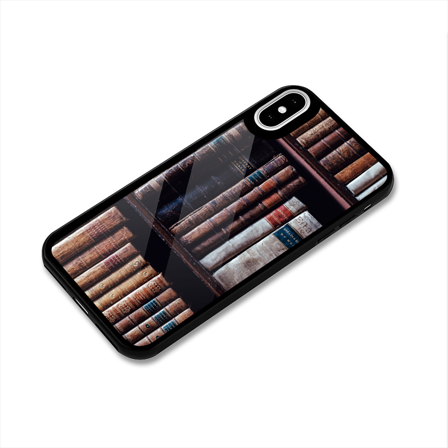 Library Love Glass Back Case for iPhone XS