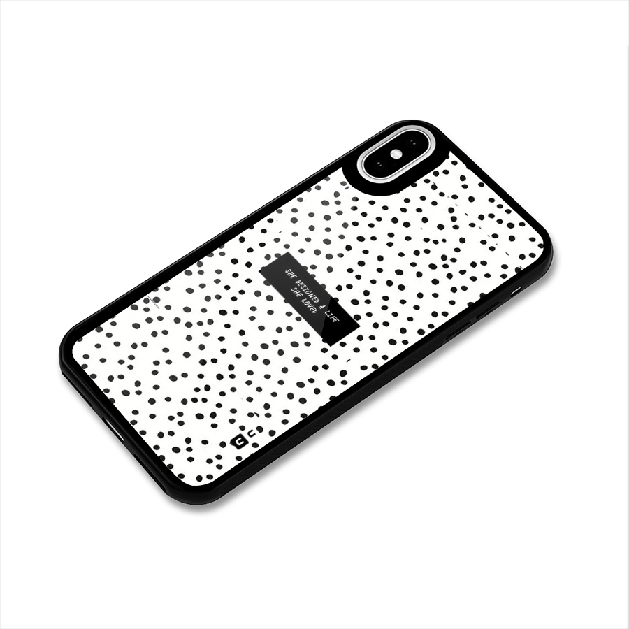Life Loved Glass Back Case for iPhone XS