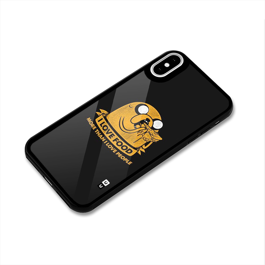 Love Food Glass Back Case for iPhone XS