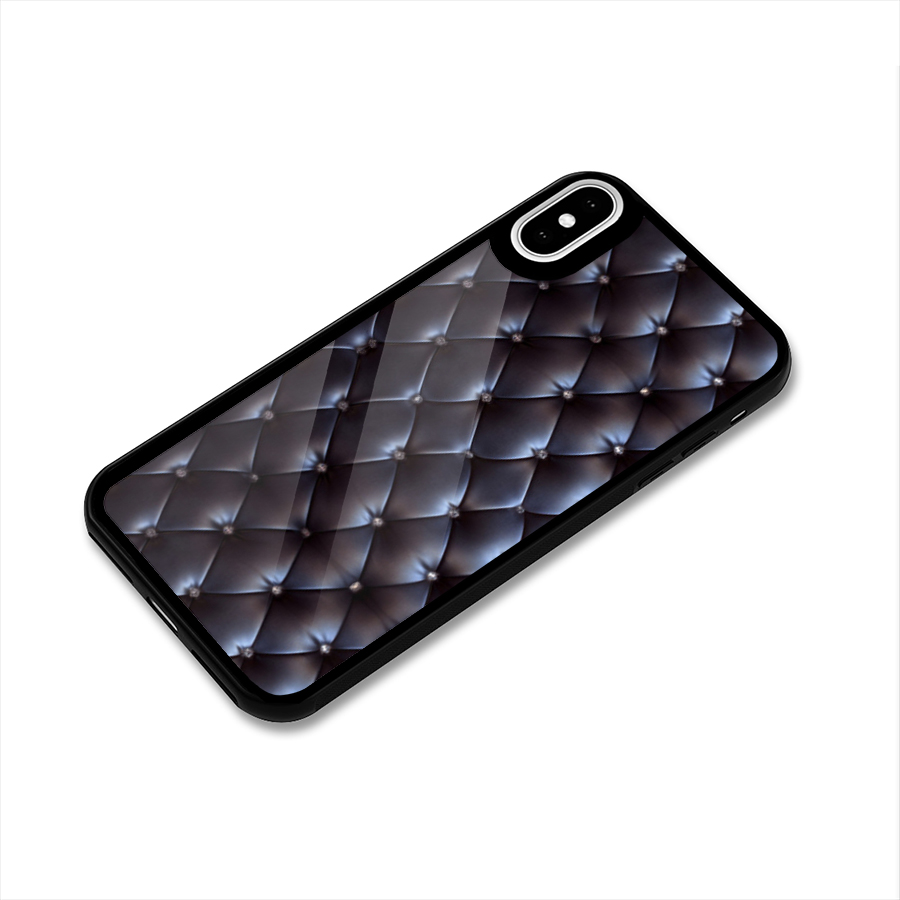 Luxury Pattern Glass Back Case for iPhone XS