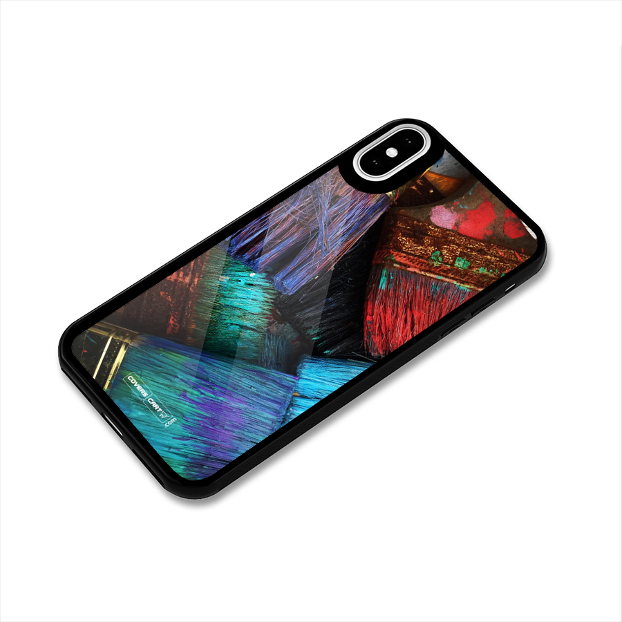 Magic Brushes Glass Back Case for iPhone XS