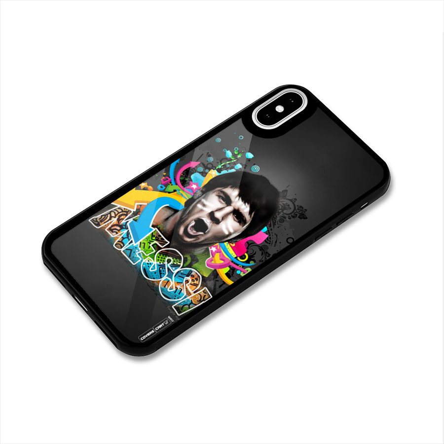 Messi For Argentina Glass Back Case for iPhone XS