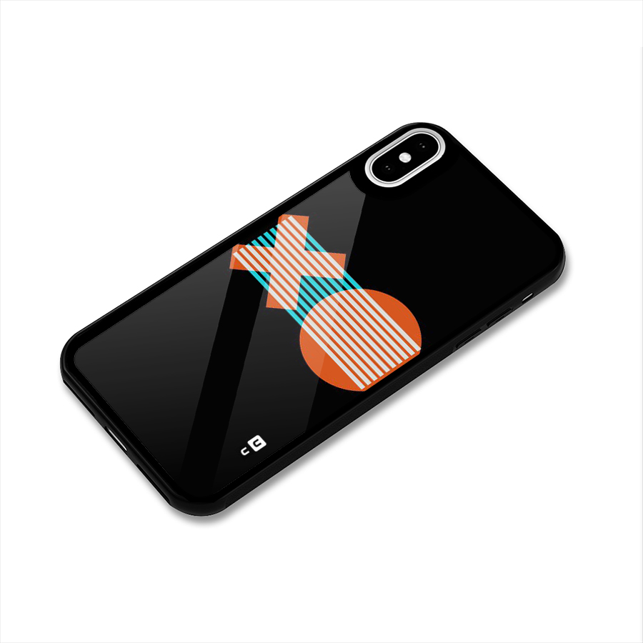 Minimal Art Glass Back Case for iPhone XS