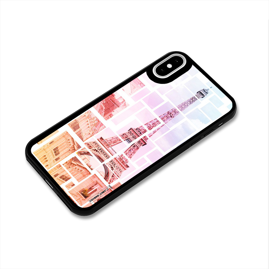 Mosiac City Glass Back Case for iPhone XS