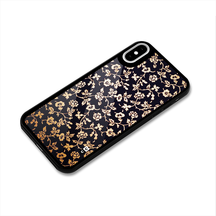 Most Beautiful Floral Glass Back Case for iPhone XS