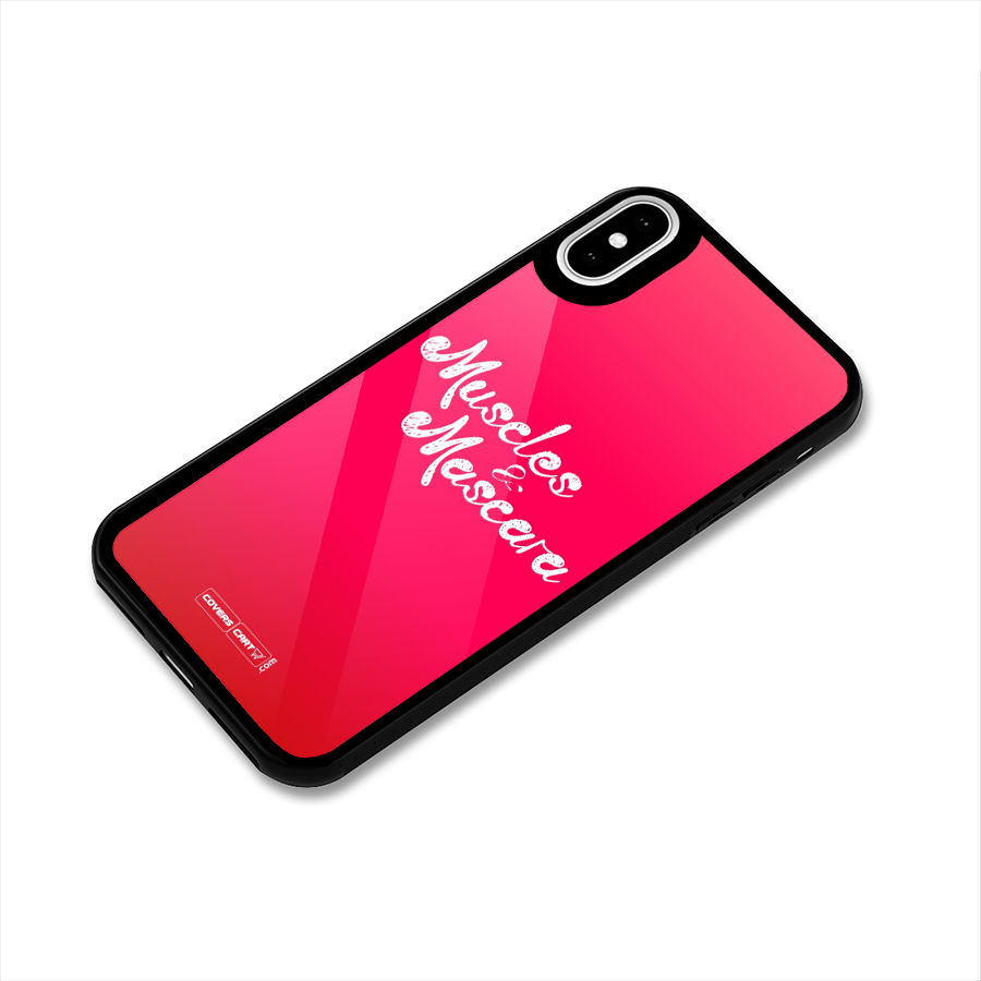 Muscles and Mascara Glass Back Case for iPhone XS