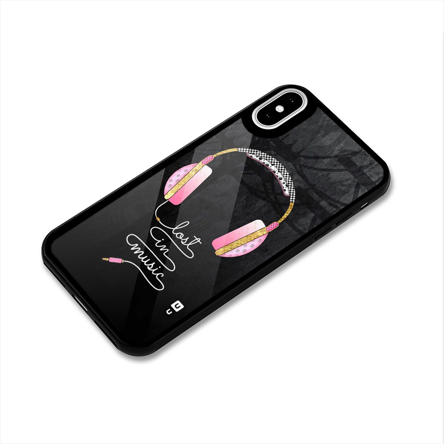 Music Lost Glass Back Case for iPhone XS