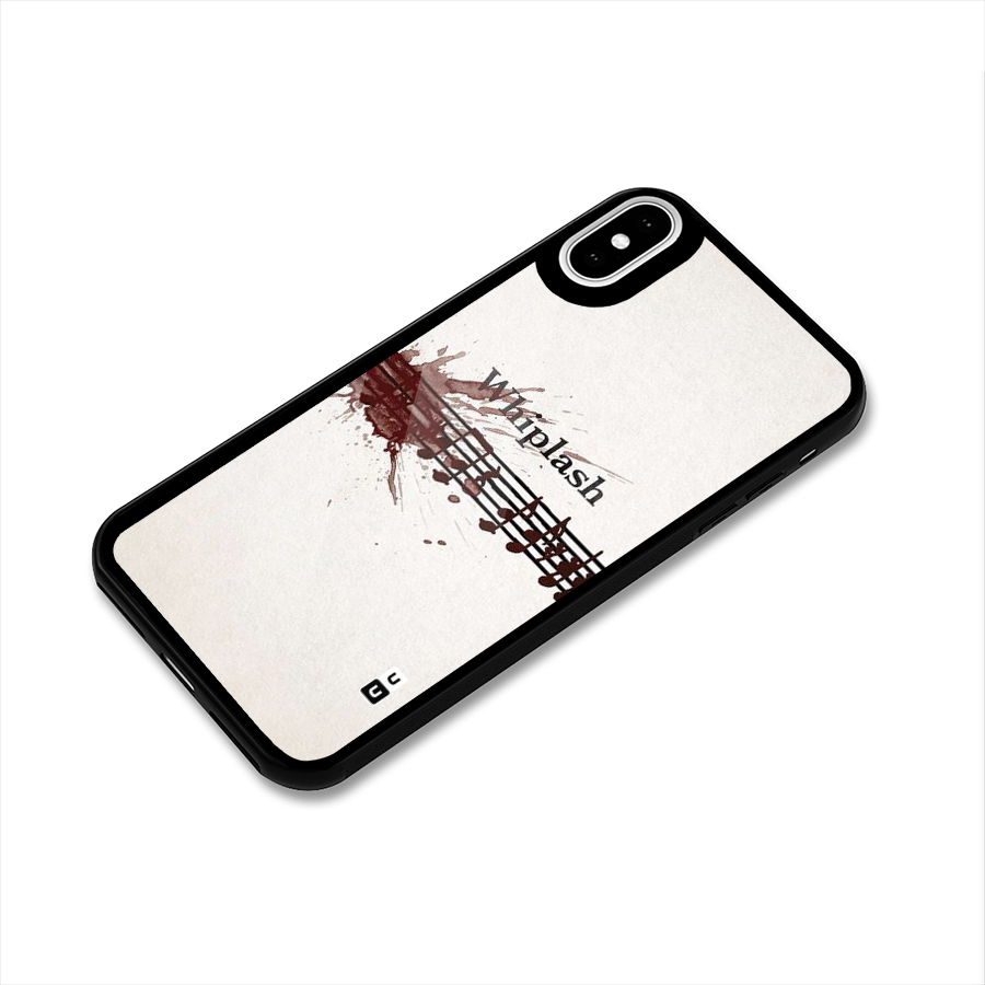 Music Notes Splash Glass Back Case for iPhone XS