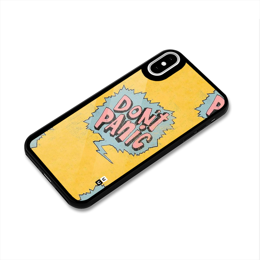 No Panic Glass Back Case for iPhone XS