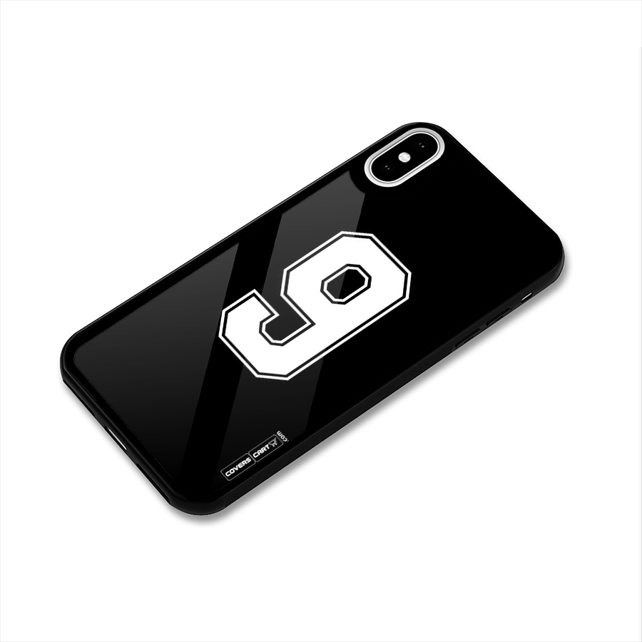 Number 9 Glass Back Case for iPhone XS